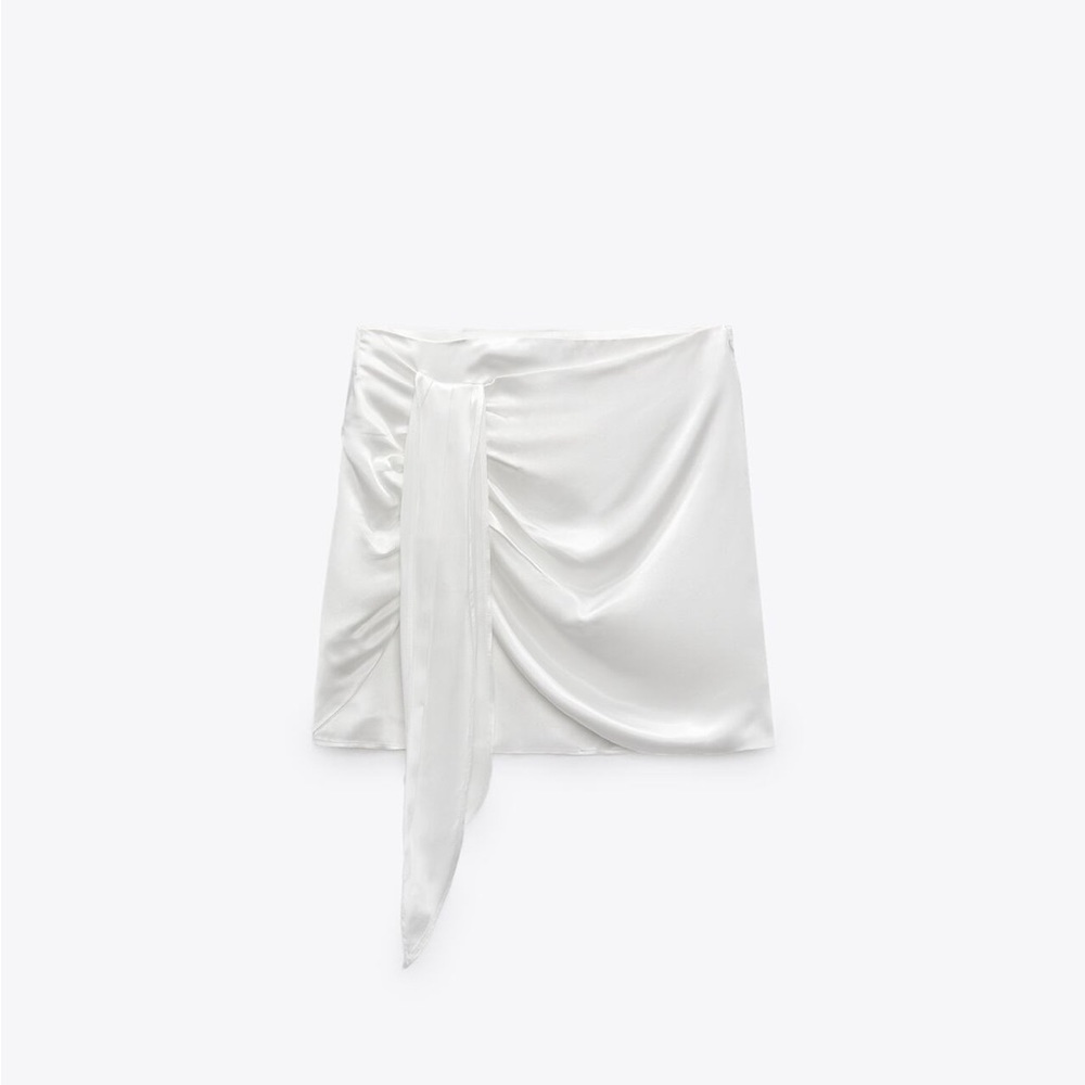 Zara Satin Effect mini skirt